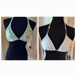 2 Cia Maritima Brazilian Bikini Swim Tops Size Medium